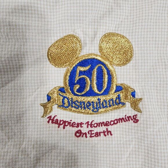 Disneyland 50th Happiest Homecoming on Earth Mens L Button Up Vintage Y2K - Picture 2 of 10